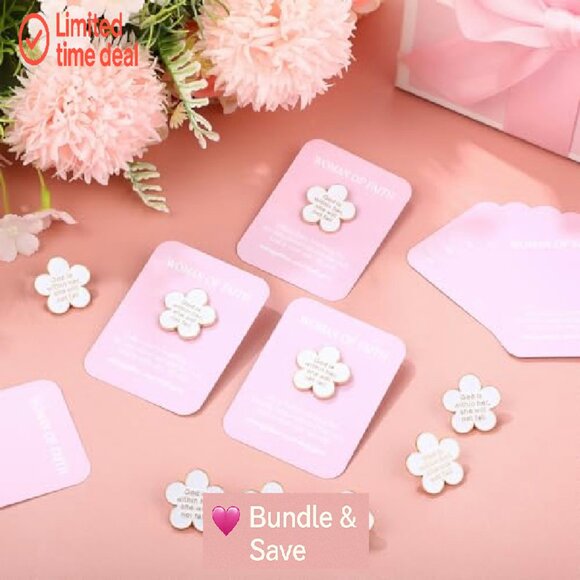 Faith Lapel Pin with Blessing Card, Zinc Alloy Enamel Brooch for Women - Picture 5 of 8